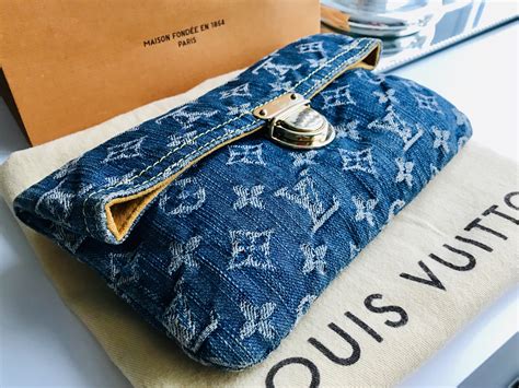 denim louis vuitton purse|louis vuitton denim clutch.